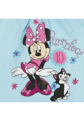 Camiseta Mic Minnie Azul Claro