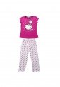 Pijama Mic Niña Hello Kitty Fucsia-Blanco de mic
