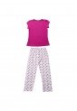 Pijama Mic Niña Hello Kitty Fucsia-Blanco de mic