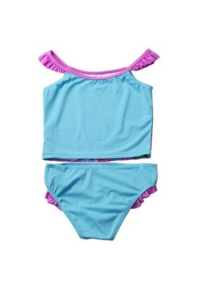 Vestido Baño Mic Niñas Sirenita Turquesa