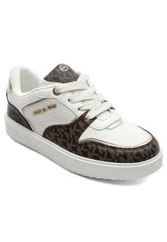 Tenis Para Mujer Michael Kors Blanco/Marron EMMET Michael Kors