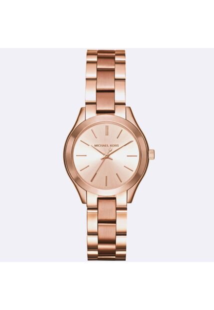 Reloj Mujer Michael Kors Slim Runway. Acero Inoxidable Oro Rosa MK3513