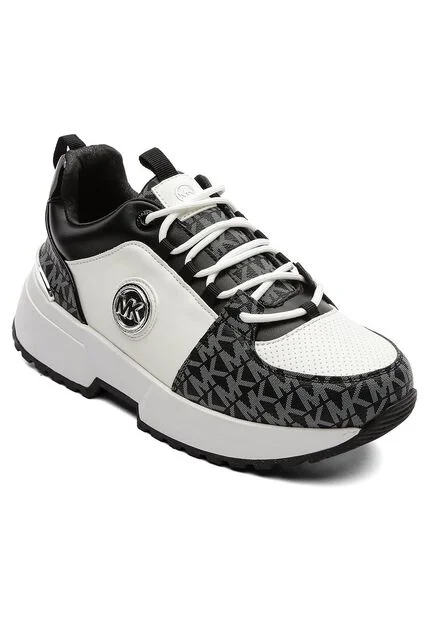 Tenis Para Mujer Michael Kors White/black Cosmo