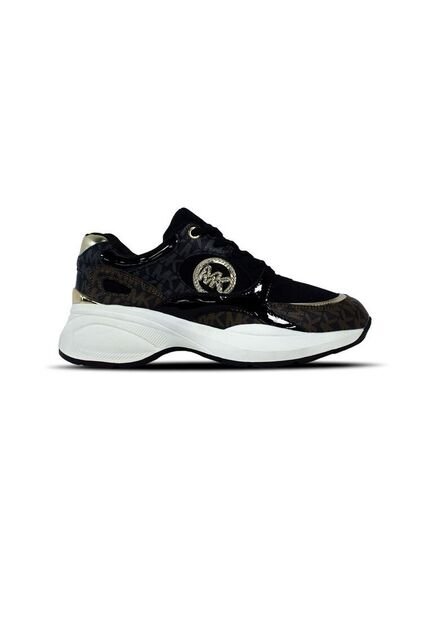 Tenis Para Mujer Michael Kors Negro/Marron Zuma