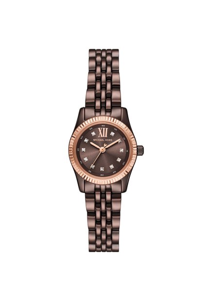 Reloj Michael Kors Mujer Petite Lexington. Acero Inoxidable Café MK4844