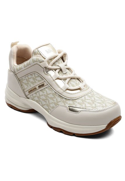 Tenis Para Mujer Michael Kors Vanilla/ Pale Gold Olympia