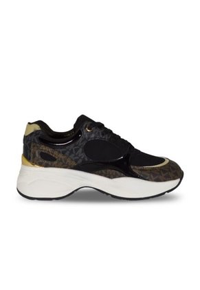 Tenis Para Mujer Michael Kors Negro/Marron Zuma