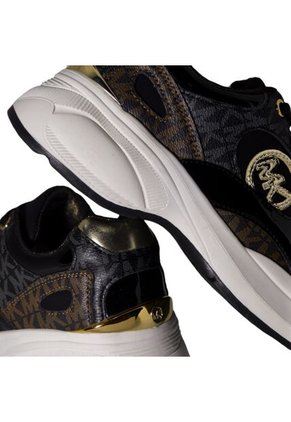 Tenis Para Mujer Michael Kors Negro/Marron Zuma