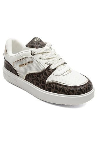 Tenis Para Mujer Michael Kors Blanco/Marron EMMET Michael Kors