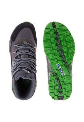 Bota Outdoor Gris-Verde Neón Michelin