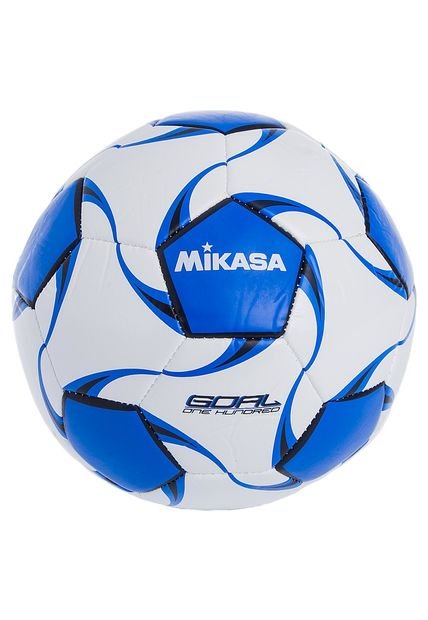 Balón de Fútbol Blanco-Azul-Negro Mikasa Soft Touch