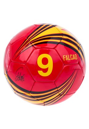 Balón de Fútbol Rojo-Amarillo-Negro Mikasa Falcao-9