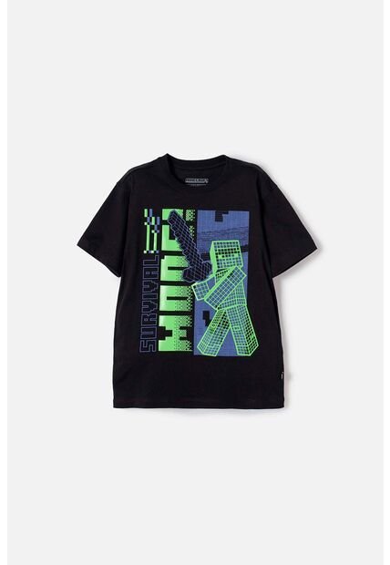 Camiseta De Minecraft Que Alumbra En La Oscuridad Para Niño 8