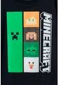Camiseta De Minecraft Negra Estampada En Frente Para Niño 10 de MINECRAFT
