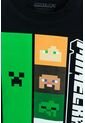 Camiseta De Minecraft Negra Estampada En Frente Para Niño 10 de MINECRAFT