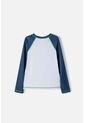 Camiseta De Baño De Minecraft Azul Y Blanca Manga Larga Para Niño 12 de MINECRAFT