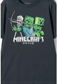 Camiseta De Minecraft Gris Manga Corta Para Niño 8 de MINECRAFT