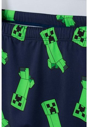 Conjunto De Minecraft Manga Larga Verde Y Azul Para Niño 8