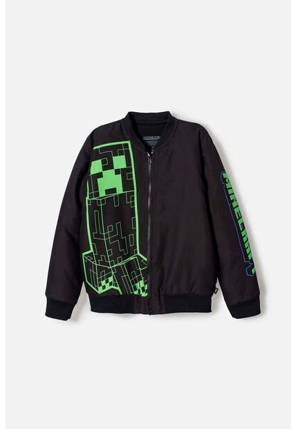 Chaqueta De Minecraft Con Cierre Negra Para Niño 8