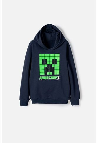 Buzo De Minecraft Con Capucha Azul Oscuro Para Niño 6 MINECRAFT