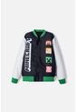 Chaqueta De Minecraft Marfil Y Negra Estampada En Frente Para Niño 8 de MINECRAFT