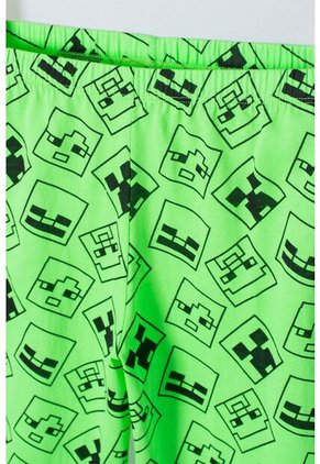 Pijama De Minecraft Pantalón Largo Multicolor Para Niño 10