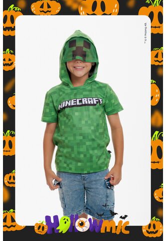 Camiseta De Minecraft Con Capucha Verde Para Niño 14 MINECRAFT