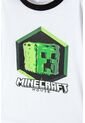 Pijama De Minecraft Blanca Y Negra De Bermuda Para Niño 8 de MINECRAFT