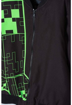Chaqueta De Minecraft Con Cierre Negra Para Niño 12