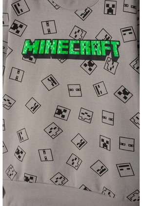 Conjunto De Minecraft Con Pantalón Gris Para Niño 8
