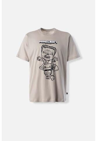 Camiseta De Minecraft Regular Fit Para Hombre L MINECRAFT