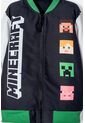 Chaqueta De Minecraft Marfil Y Negra Estampada En Frente Para Niño 6 de MINECRAFT