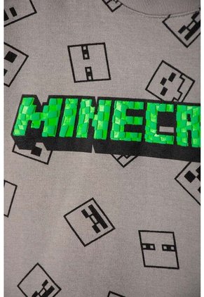 Conjunto De Minecraft Con Pantalón Gris Para Niño 12