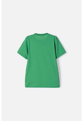 Camiseta De Minecraft Manga Corta Verde Para Niño 12