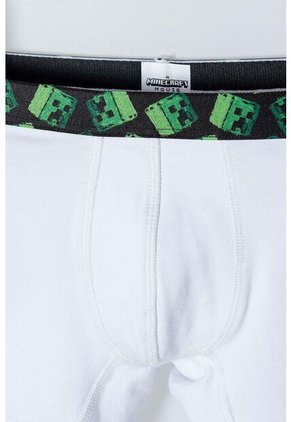 Pack X2 Boxer Minecraft Blanco Y Negro En Dúo Para Niño 10