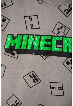 Conjunto De Minecraft Con Pantalón Gris Para Niño 10