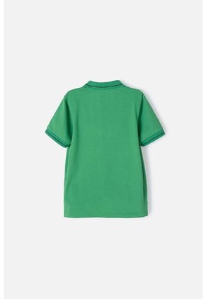Camiseta Tipo Polo De Minecraft Verde  Para Niño 12