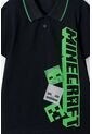 Camiseta Tipo Polo De Minecraft Negra Tipo Polo Para Niño 12 de MINECRAFT