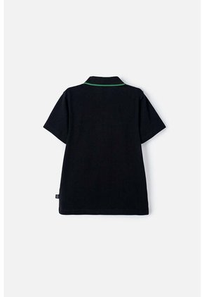 Camiseta Tipo Polo De Minecraft Negra Tipo Polo Para Niño 12