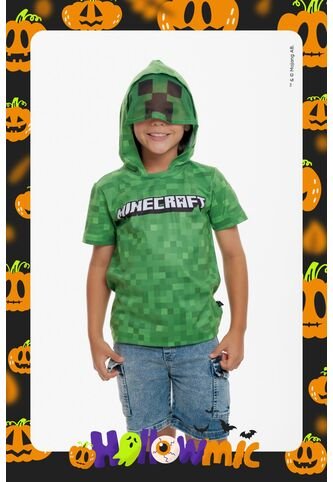 Camiseta De Minecraft Con Capucha Verde Para Niño 6 MINECRAFT