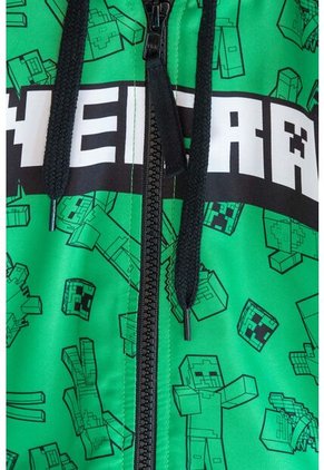 Chaqueta De Minecraft Con Capucha Verde Y Negra Para Niño 6