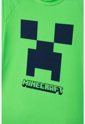 Conjunto De Minecraft Manga Larga Verde Y Azul Para Niño 12