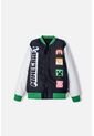 Chaqueta De Minecraft Marfil Y Negra Estampada En Frente Para Niño 14 de MINECRAFT