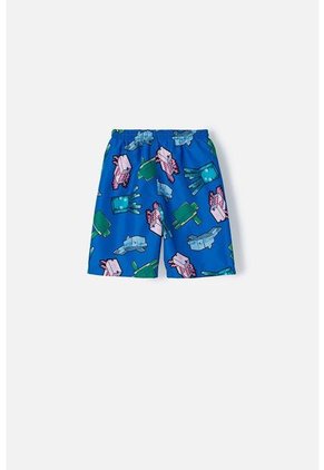 Pantaloneta De Baño Minecraft Con Cordón Azul Para Niño 12