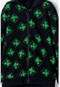 Buzo De Minecraft Negro Y Verde Con Capucha Para Niño 8 de MINECRAFT