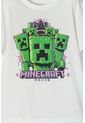 Camiseta De Minecraft Marfil Estampada En Frente Para Niño 14 de MINECRAFT