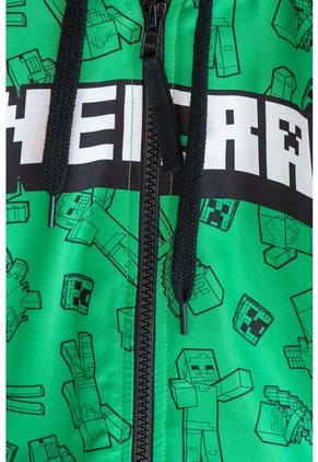 Chaqueta De Minecraft Con Capucha Verde Y Negra Para Niño 10