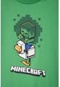 Camiseta De Minecraft Manga Corta Verde Para Niño 12 de MINECRAFT
