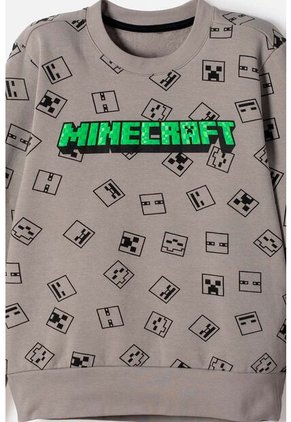 Conjunto De Minecraft Con Pantalón Gris Para Niño 6