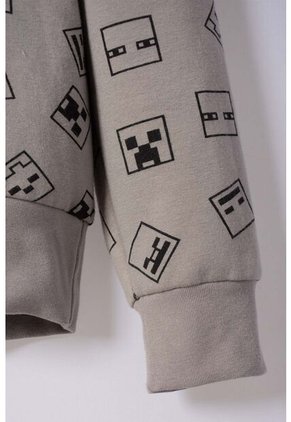 Conjunto De Minecraft Con Pantalón Gris Para Niño 6